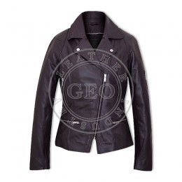 Women Warm Zipper Fashion Leather Jackets